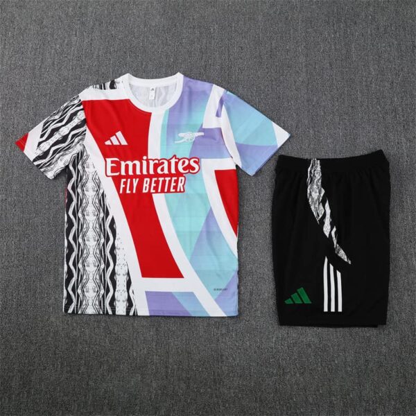 Arsenal 2024-25 White (Camo Edition) Short Sleeve Training Kit - Image 3