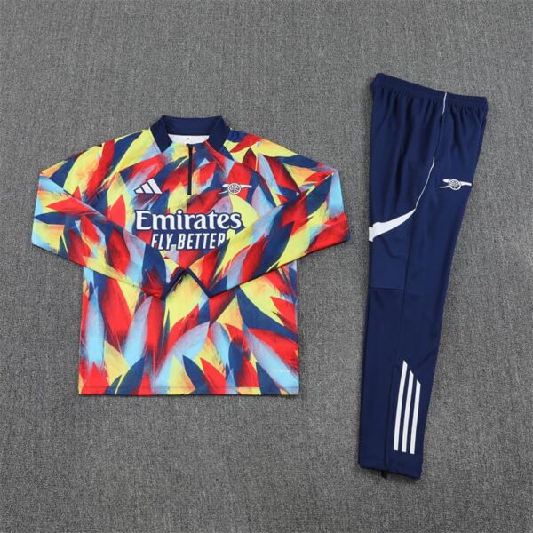 Arsenal 2025-26 Yellow Red (Camo Edition) Half Zip Long Sleeve Training Kit - Image 3