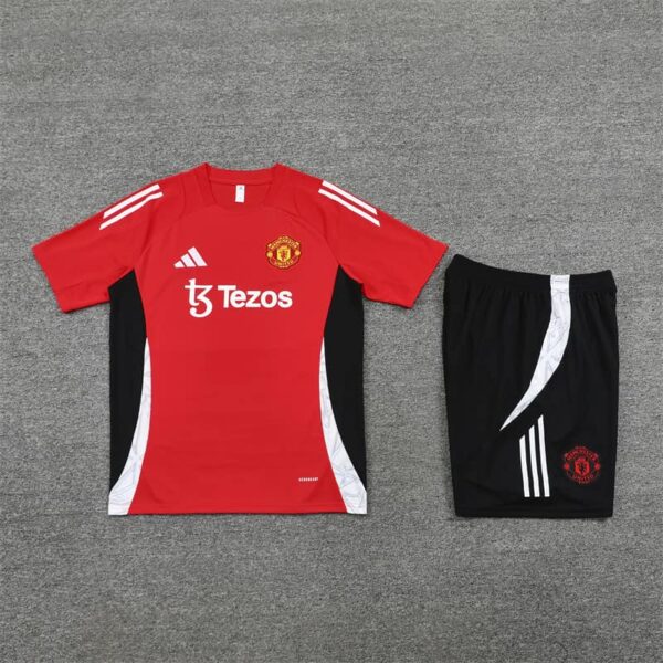 Manchester United 2024-25 Red Short Sleeve Training Kit - Image 3