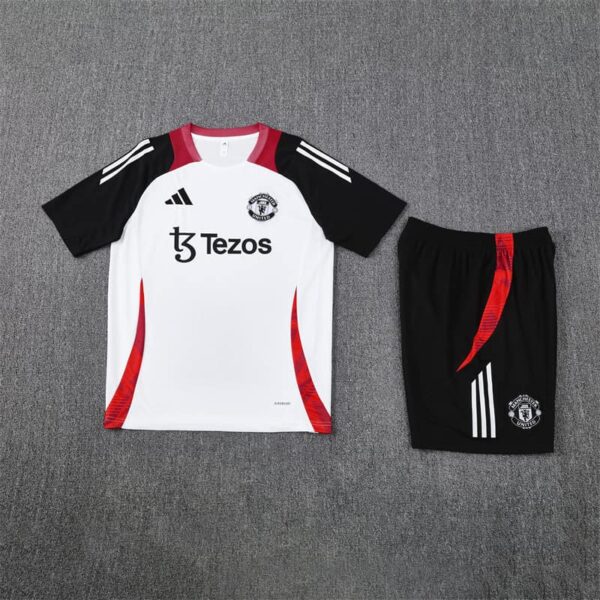 Manchester United 2024-25 White Short Sleeve Training Kit - Image 3