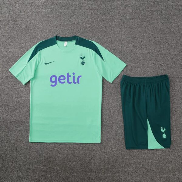 Tottenham Hotspur 2024-25 Light Green Short Sleeve Training Kit - Image 3