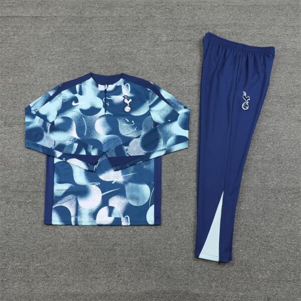 Tottenham Hotspur 2024-25 Royal Blue (Camo Edition) Half Zip Long Sleeve Training Kit - Image 3