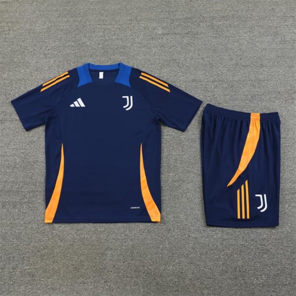 Juventus 2024-25 Royal Blue Short Sleeve Training Kit - Image 3