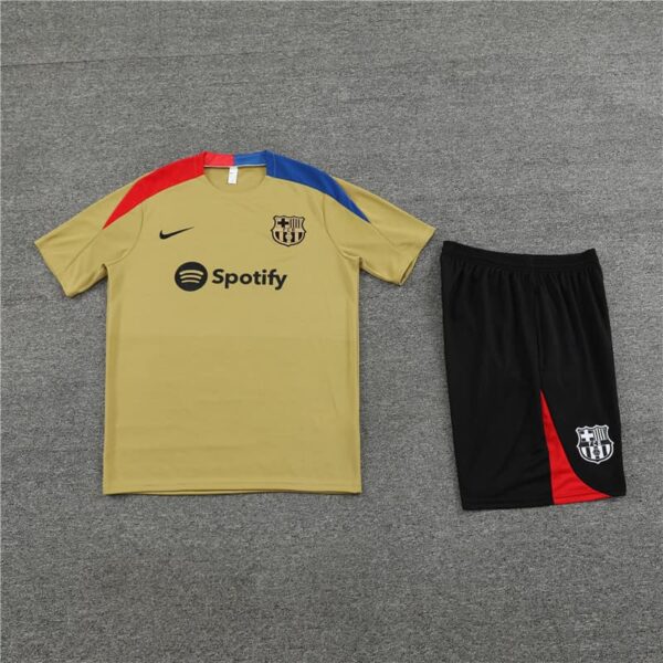 Barcelona 2024-25 Gold Short Sleeve Training Kit - Image 3