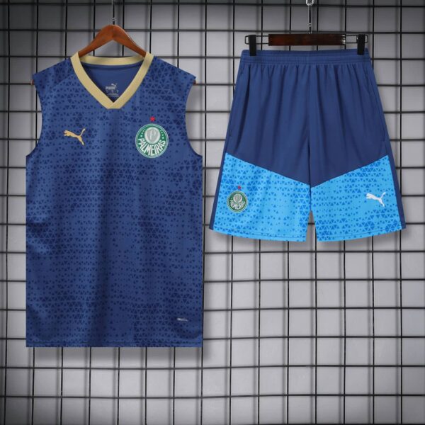 Palmeiras 2024-25 Navy Vest Training Kit - Image 3