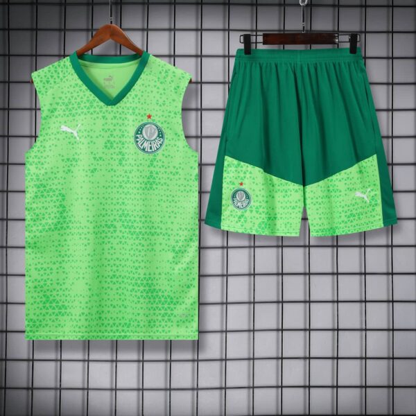 Palmeiras 2024-25 Light Green Vest Training Kit - Image 3