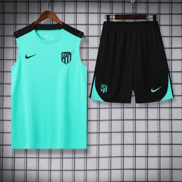 Atletico Madrid 2024-25 Turquoise Vest Training Kit - Image 3