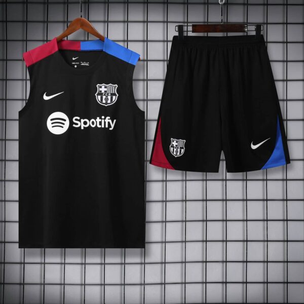 Barcelona 2024-25 Black Vest Training Kit - Image 3