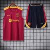 Barcelona 2024-25 Red and Yellow Vest Training Kit - Image 3