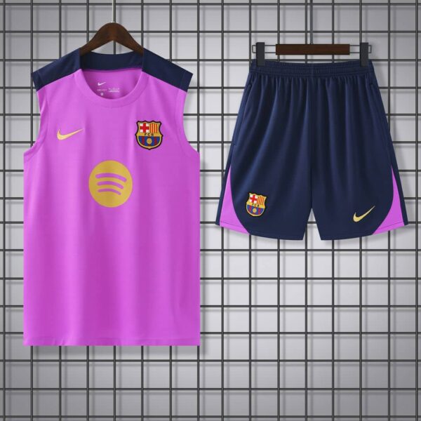 Barcelona 2025-26 Purple and Blue Vest Training Kit - Image 3