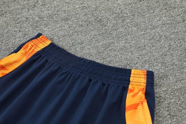 Real Madrid 2024-25 Navy Orange Vest Training Kit - Image 3