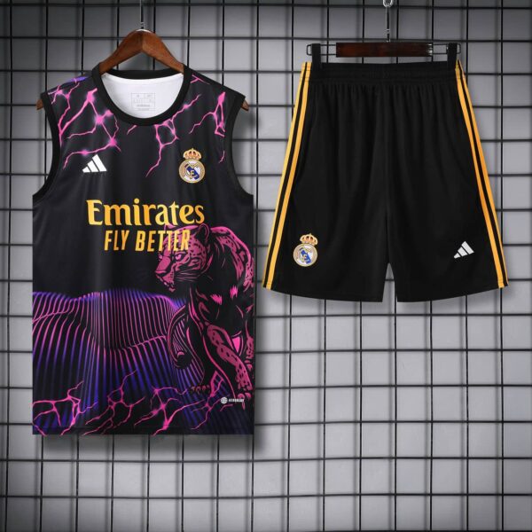 Real Madrid 2024-25 Pink Panther Vest Training Kit - Image 3