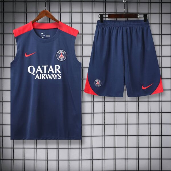 PSG 2024-25 Navy Red Vest Training Kit - Image 3