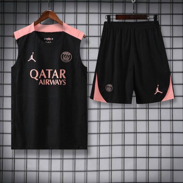 PSG 2025-26 Black Pink Vest Training Kit - Image 3