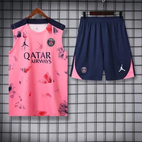 PSG Jordan 2024-25 Pink Navy (Pattern Edition) Vest Training Kit - Image 3