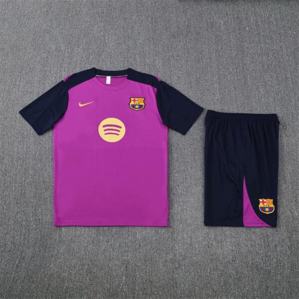 Barcelona 2025-26 Purple Short Sleeve Training Kit - Image 3