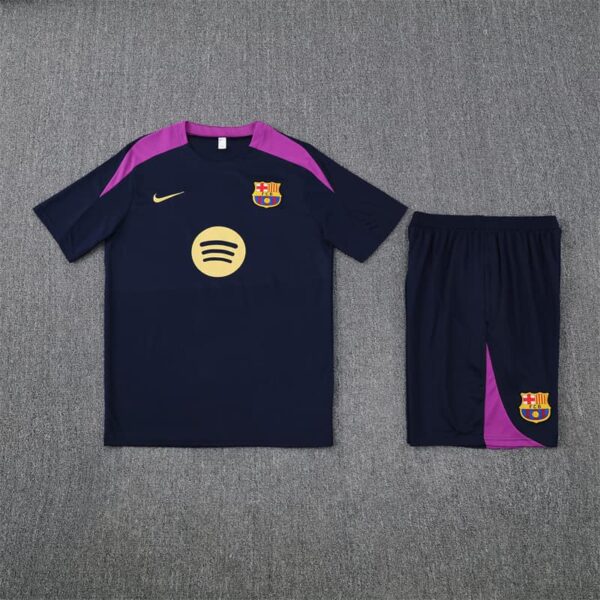 Barcelona 2025-26 Royal Blue Short Sleeve Training Kit - Image 3