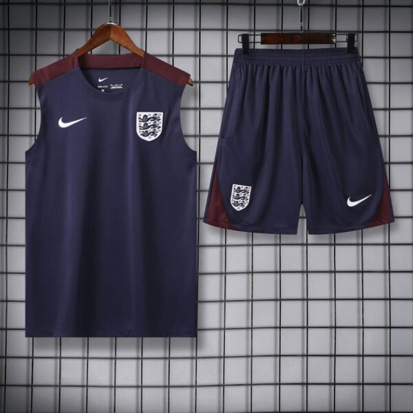 England 2024-25 Navy Maroon Vest Training Kit - Image 3