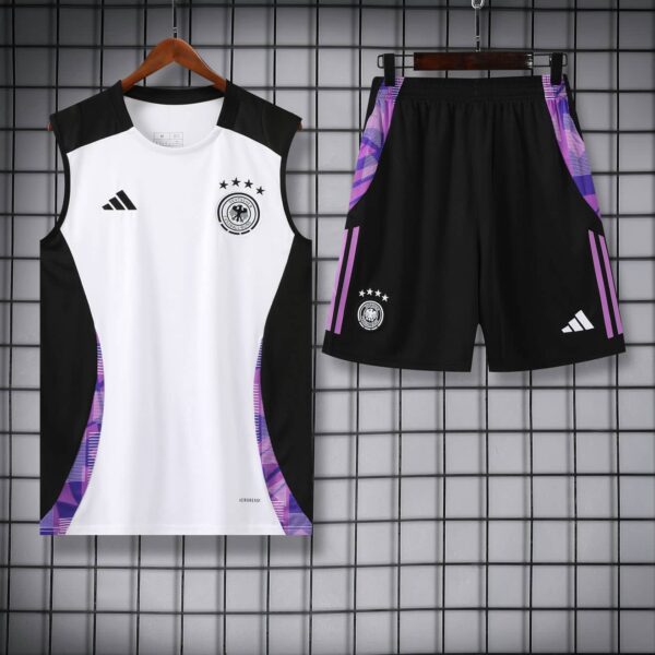Germany 2025-26 White and Purple Vest Training Kit - Image 3
