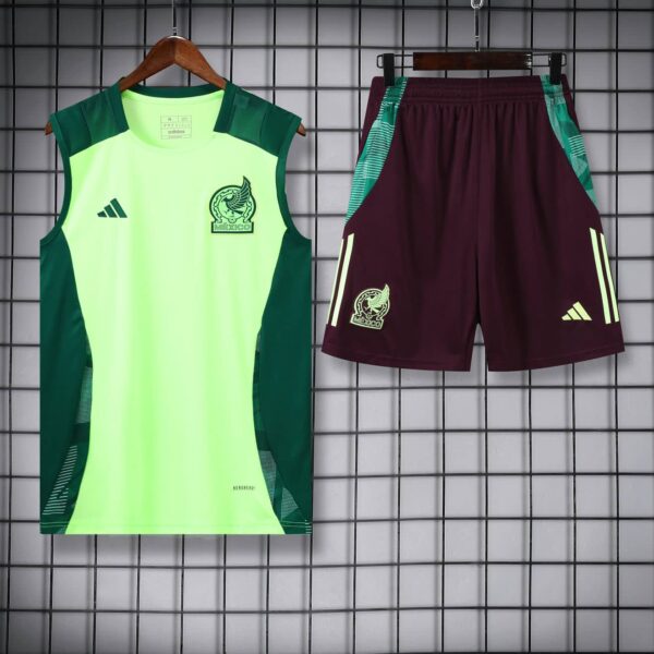 Mexico 2025-26 Neon Green Vest Training Kit - Image 3