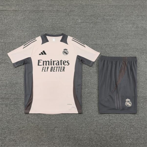 Real Madrid 2024-25 Apricot Short Sleeve Training Kit - Image 3