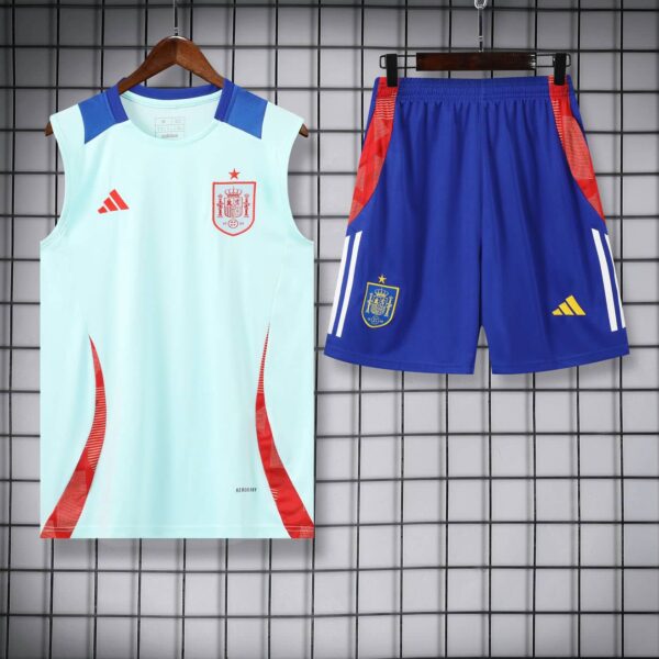 Spain 2024-25 Sky Blue Vest Training Kit - Image 3