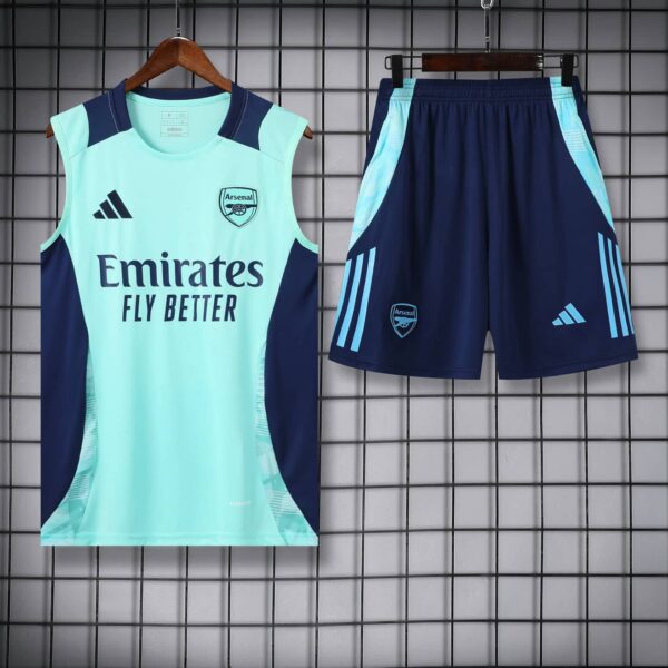 Arsenal 2024-25 Mint Green Vest Training Kit - Image 3