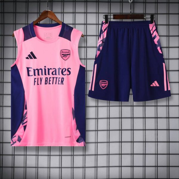 Arsenal 2024-25 Pink Vest Training Kit - Image 3