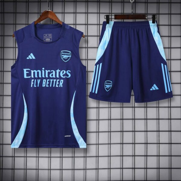 Arsenal 2024-25 Royal Blue Vest Training Kit - Image 3