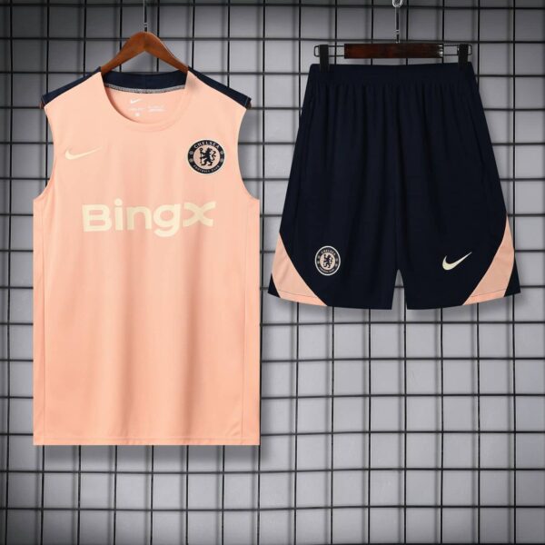 Chelsea 2025-26 Peach Vest Training Kit - Image 3