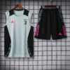 Juventus 2024-25 Light Blue Black Vest Training Kit - Image 3