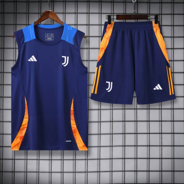 Juventus 2024-25 Navy Orange Vest Training Kit - Image 3