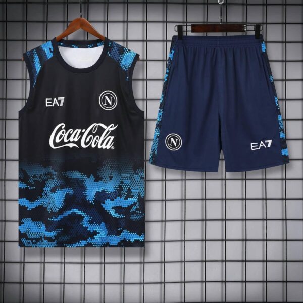 Napoli 2024-25 Camo Blue Vest Training Kit - Image 3