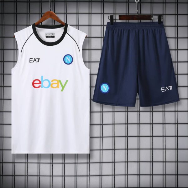 Napoli 2024-25 White Vest Training Kit - Image 3