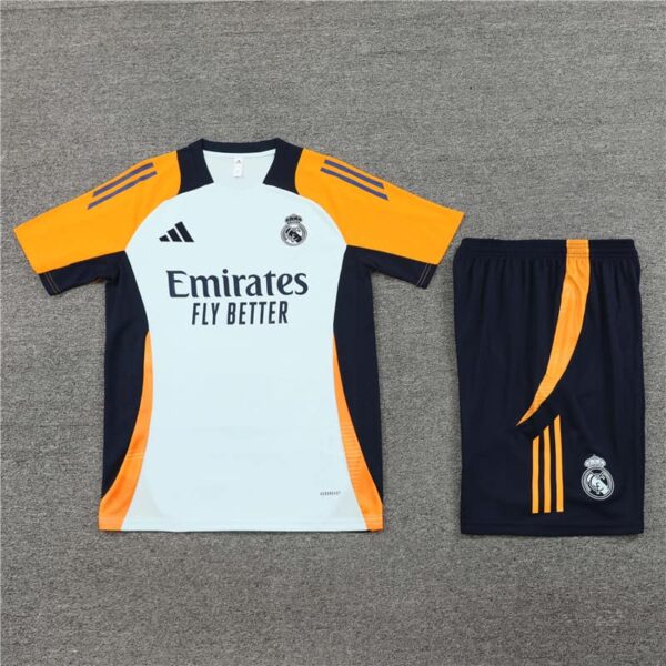 Real Madrid 2024-25 Light Blue Short Sleeve Training Kit - Image 3