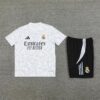 Real Madrid 2024-25 White Grey (Camo Edition) Short Sleeve Training Kit - Image 3