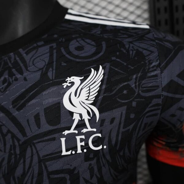 Liverpool 2025-26 Black Flame Phoenix Special Edition Jersey Player Version - Image 3