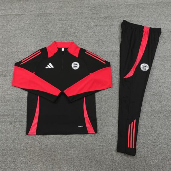 Bayern Munich 2024-25 Black Half Zip Long Sleeve Training Kit - Image 3