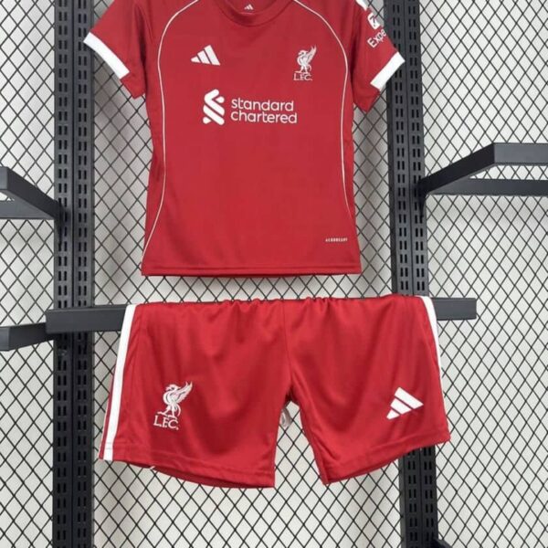 Liverpool 2025-26 Home Kids Kit - Image 3