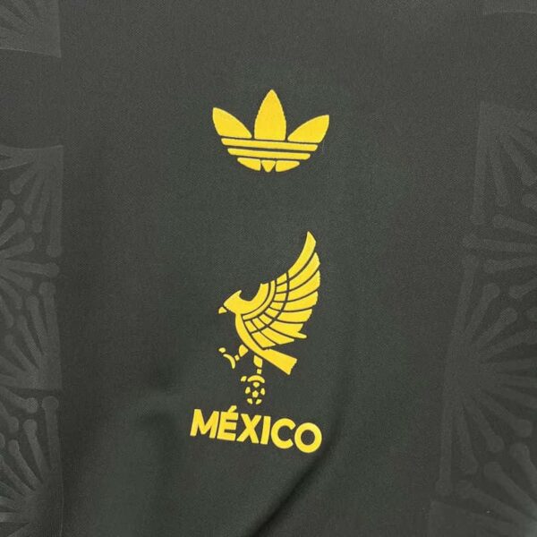 Mexico 2025-26 Gold Black Special Edition Jersey Fan Version - Image 3