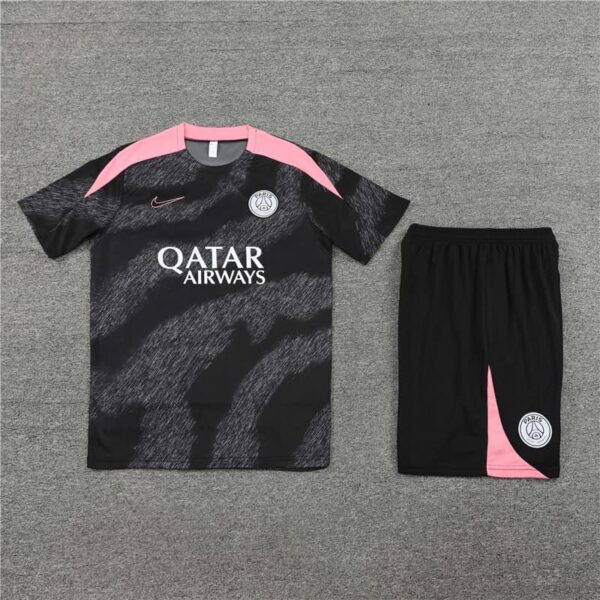 PSG 2024-25 Black (Camo Edition) Short Sleeve Training Kit - Image 3