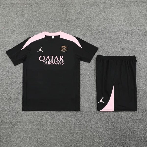 PSG Jordan 2024-25 Black Short Sleeve Training Kit - Image 3