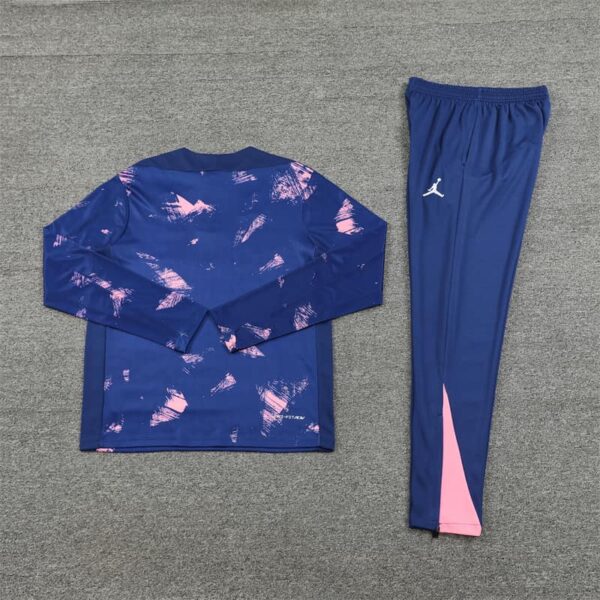 PSG Jordan 2024-25 Royal Blue (Camo Edition) Half Zip Long Sleeve Training Kit - Image 4