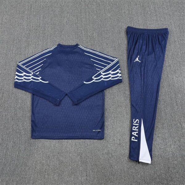 PSG Jordan 2025-26 Royal Blue (UCL Edition) Half Zip Long Sleeve Training Kit - Image 4