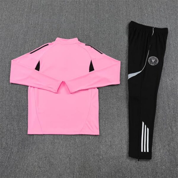Inter Miami 2025-26 Pink Half Zip Long Sleeve Training Kit - Image 4