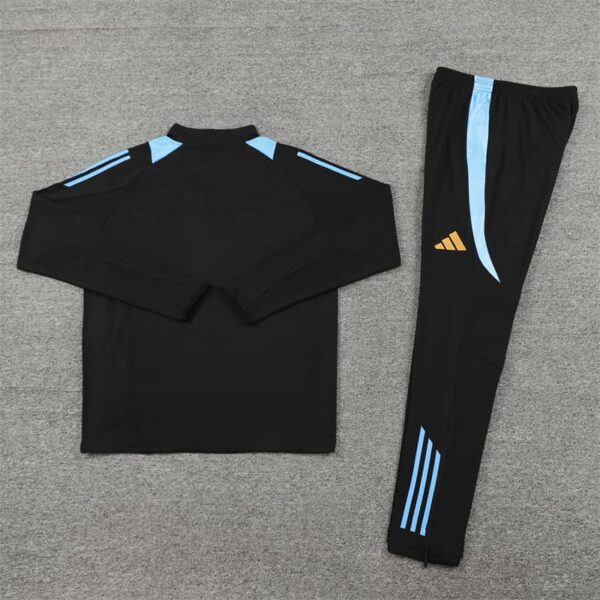 Argentina 2024-25 Black Half Zip Long Sleeve Training Kit - Image 4