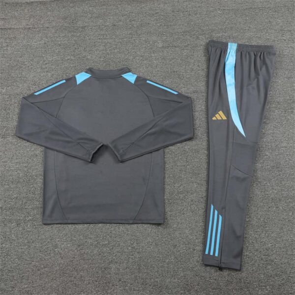 Argentina 2024-25 Dark Grey Half Zip Long Sleeve Training Kit - Image 4