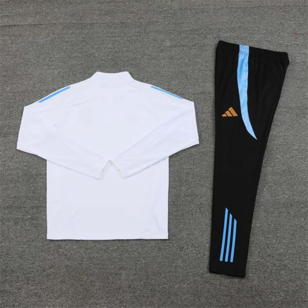 Argentina 2024-25 White Half Zip Long Sleeve Training Kit - Image 4