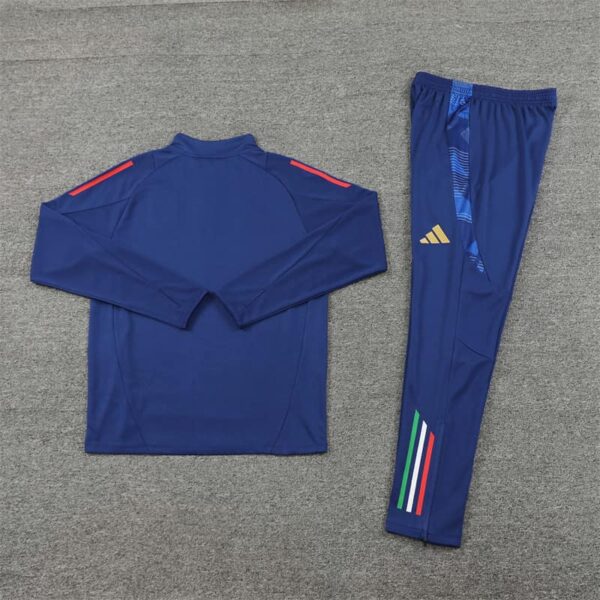 Italy 2024-25 Royal Blue Half Zip Long Sleeve Training Kit - Image 4