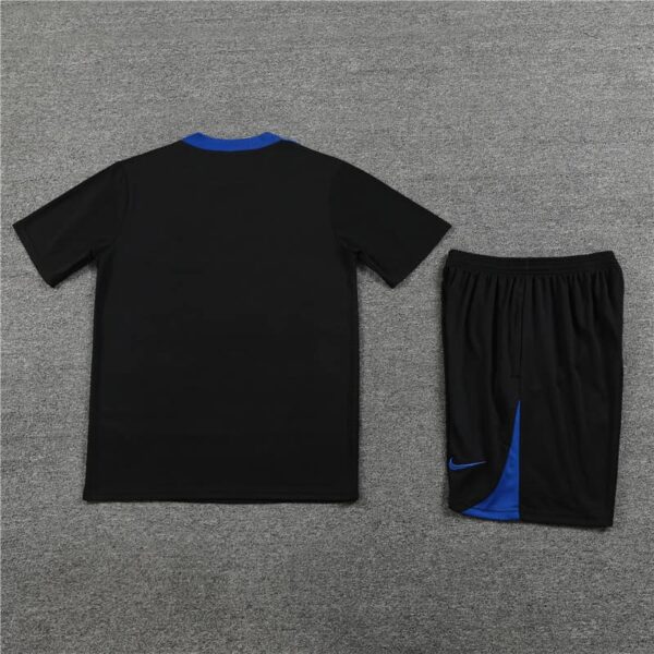 Netherlands 2024-25 Black Short Sleeve Training Kit - Image 4